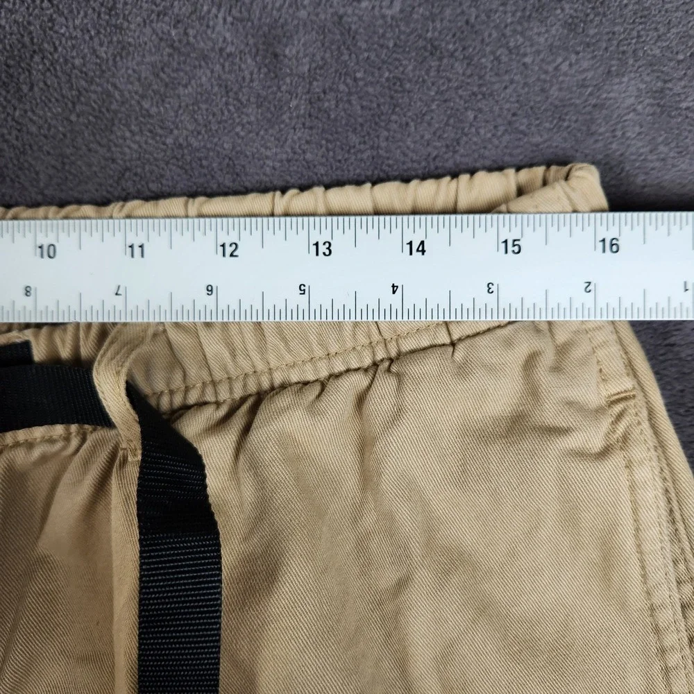 Gramicci Climbing Pants Mens Large L Khaki Tan Cotton Belted G-Pants 14388